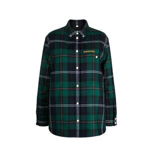 Burberry Bicolor Wool Pattern Women's Shirt